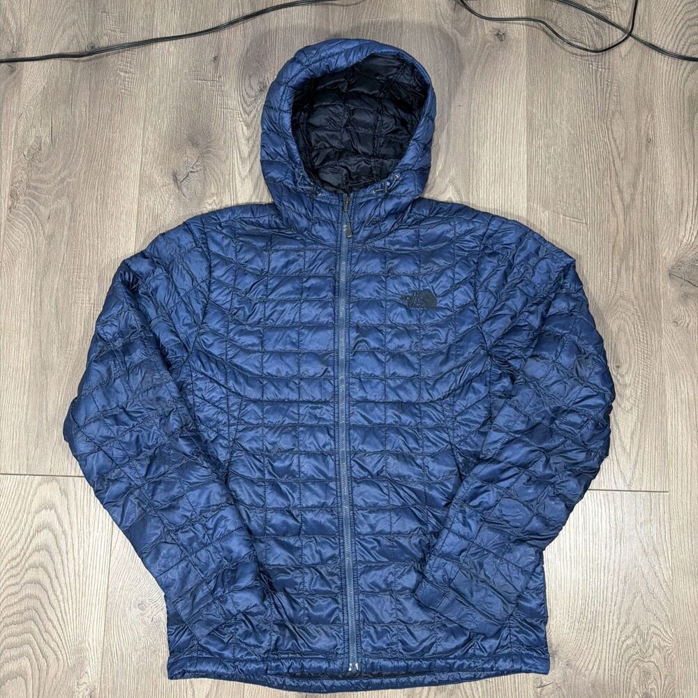 North Face Thermoball Hoodie Packable Blue Lightweight Mens Size Small